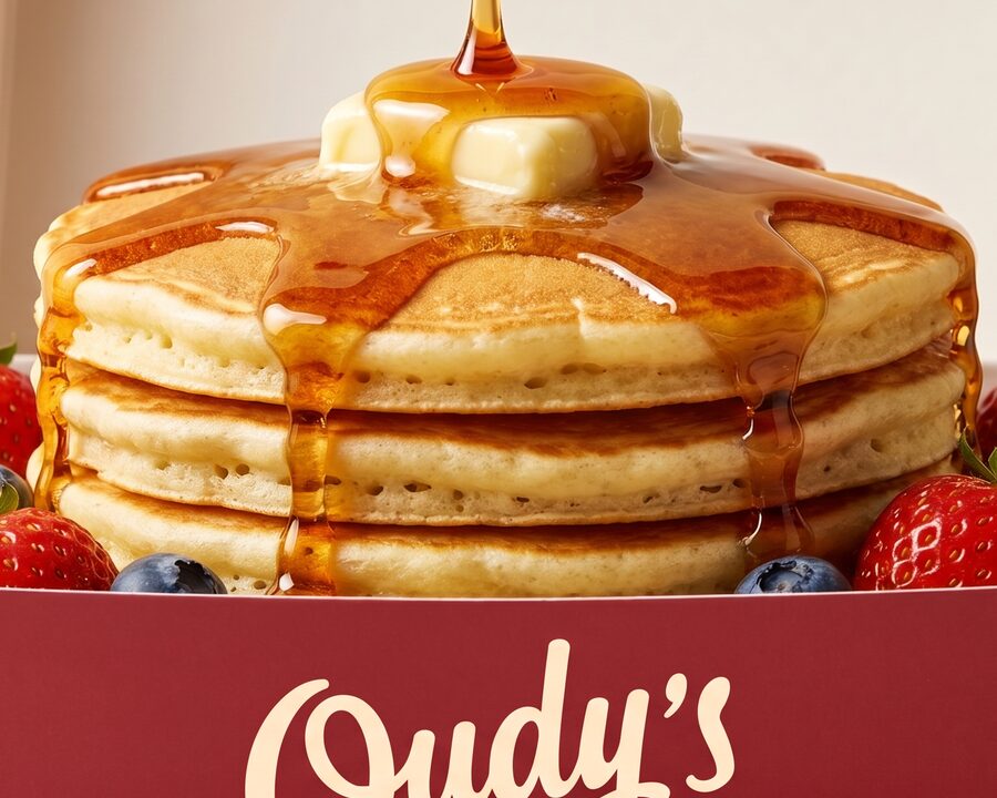 Caramel pancakes at Oudy's, Alexandria
