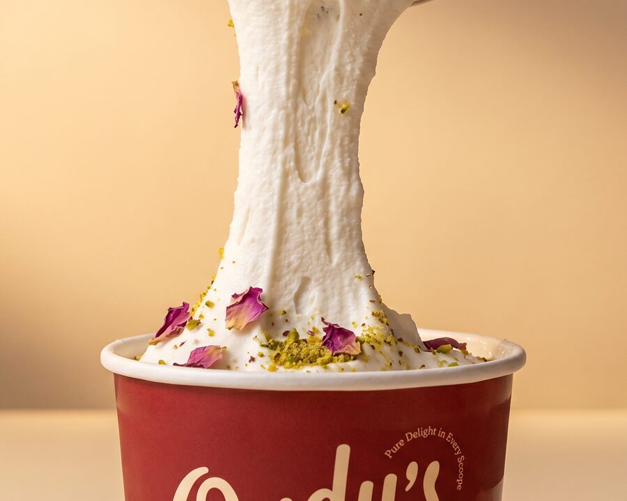 Vanilla soft serve ice cream at Oudy's, Alexandria