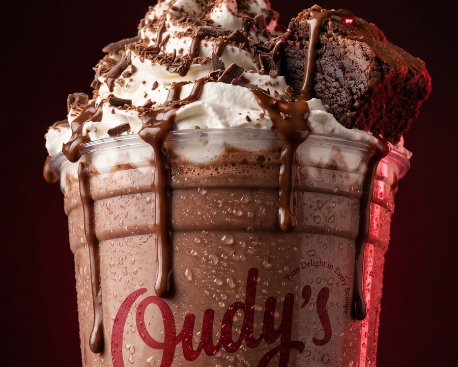 Chocolate milkshake at Oudy's, Alexandria