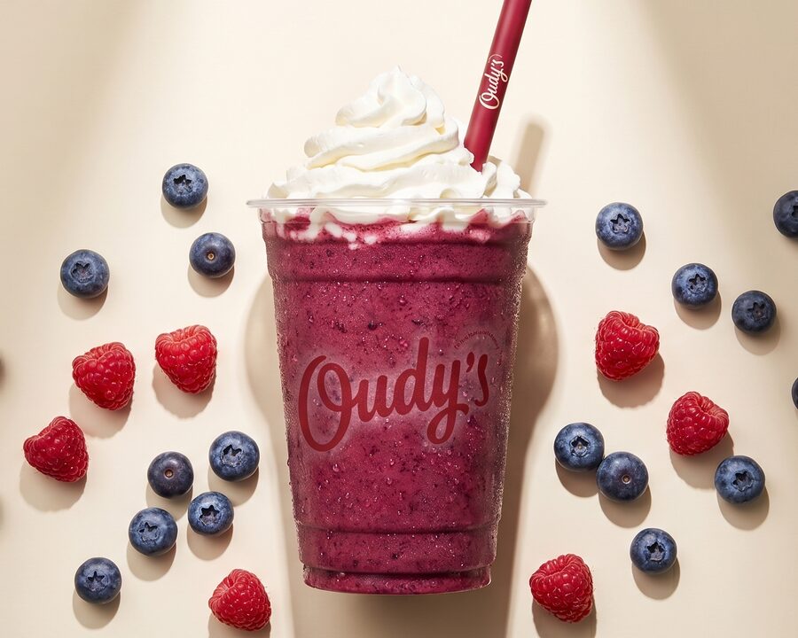 Berry mini milkshake at Oudy's, Alexandria